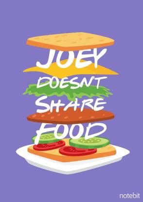 Joey Doesn't Share Food Friends TV Show Poster Paper Print - TV Series ...
