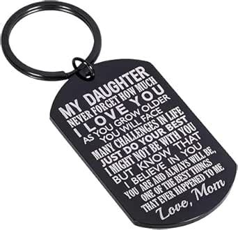 Daughter Gift from Mom Inspirational Keychain Gifts for Adult Teen Girl ...