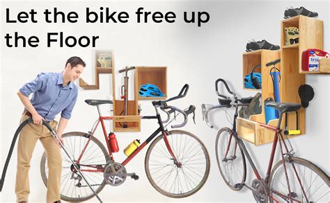 SOLVD-IN-BOX Bike Cycle Stand Wooden Cycle Stand Bicycle Storage Rack ...