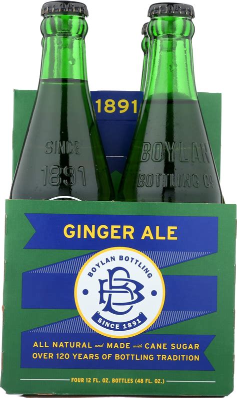 Amazon.com : Boylan Bottling Co, Ginger Ale, 4-pk, 12 fl oz : Grocery ...