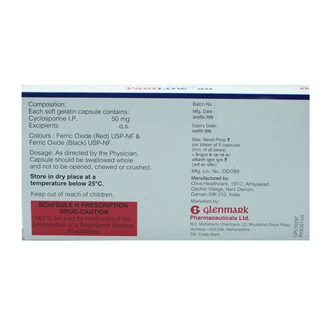 Pasilow 50 Capsule | Uses, Side Effects, Price | Apollo Pharmacy
