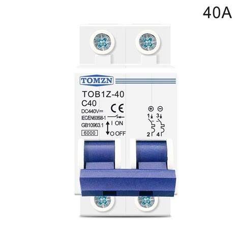 PV DC Circuit Breaker 440V 2-Pole Dual MCB Type C | Ubuy India