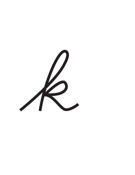 Lowercase Cursive K Cursive Letter Writing: Letter K Worksheet
