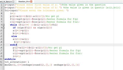 Image result for Bisection Method Example in Octave