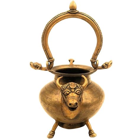 Buy South Indian Arts Brass Poja Kamandal, Lota, Loota, Chambu, Lotiya ...