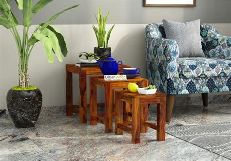 Scallion Nested Tables (Walnut Finish)
