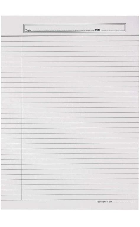 WE CRAFT A4 Size Ruled White Thick Sheets for Project / Assignment ...