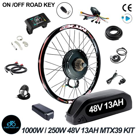 27.5 Inch Rear Wheel 250W MTX E Bike Conversion Kit 36V 48v Cassette 7-11 Speed – E Bike Power Uk