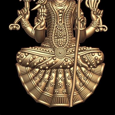 Kanchi Kamakshi 3D Model STL - Exquisite Indian Craftsmanship