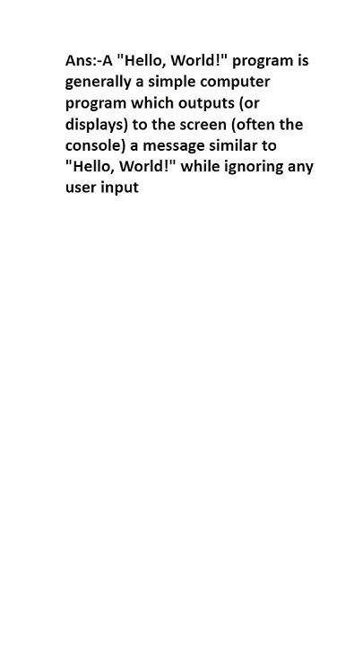 Image result for HelloWorld Explained