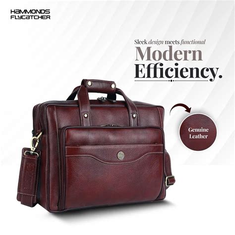 Leather Office Laptop Bag (up to 16″) – Hammonds Flycatcher