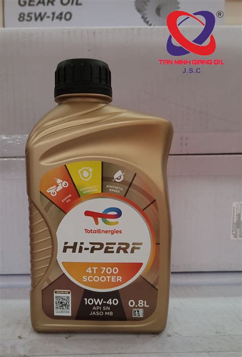Nhớt xe tay ga TOTAL HI PERF 4T 700SC 10W40 800mL