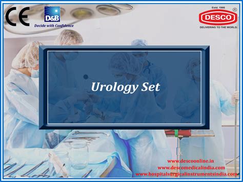 Urology Instruments Set - Manufacturers, Exporters & Suppliers India