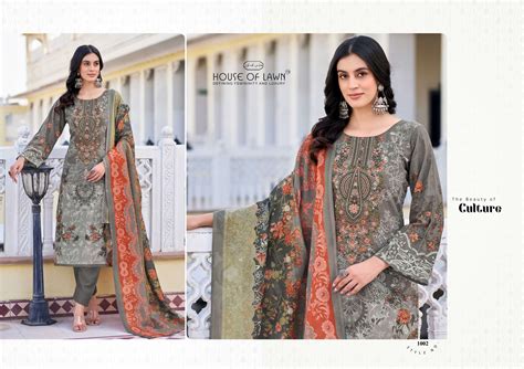 HOUSE OF LAWN NAYRA VOL 1 COTTON DIGITAL PRINTS WITH FANCY WORK SUITS ...