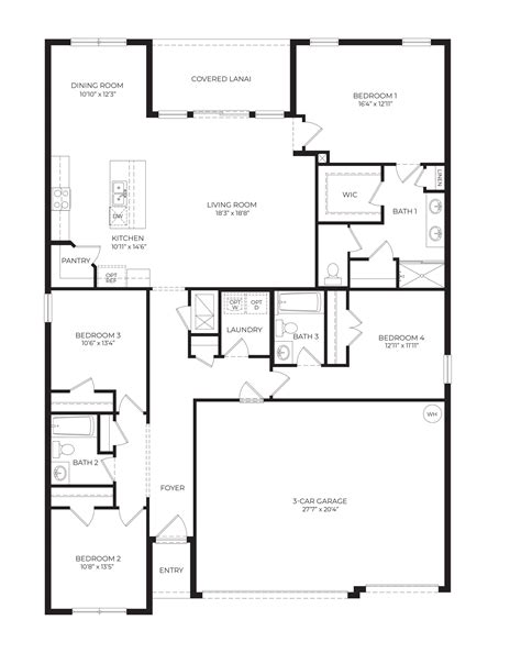 Floor Plan in Fountain View | Ormond Beach, FL | D.R. Horton