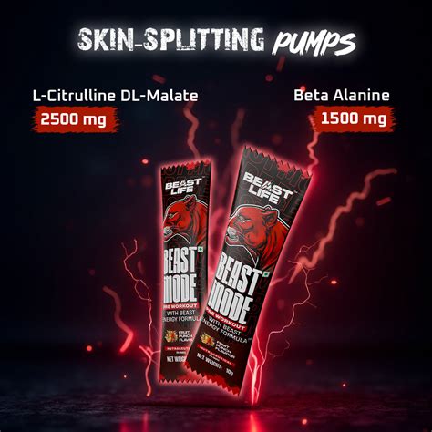 Beast Mode Pre Workout With Beast Energy Formula (Fruit Punch) – Beastlife