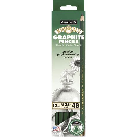 GeneralsKimberly Graphite Drawing Pencils, 4B, Pack of 12 - Walmart.com