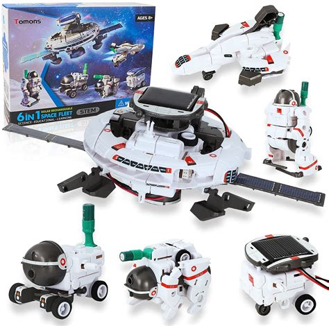 Buy Tomons STEM Toys 6-in-1 Solar Robot Kit Learning Science Building ...