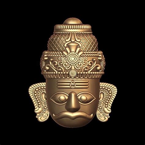 Baba Mahakal Face 3D Model STL File