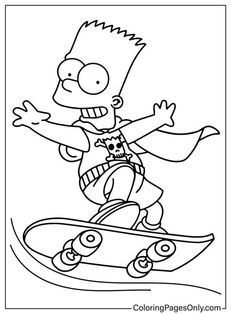 Bart Simpson Coloring Pages - Download Free Printable