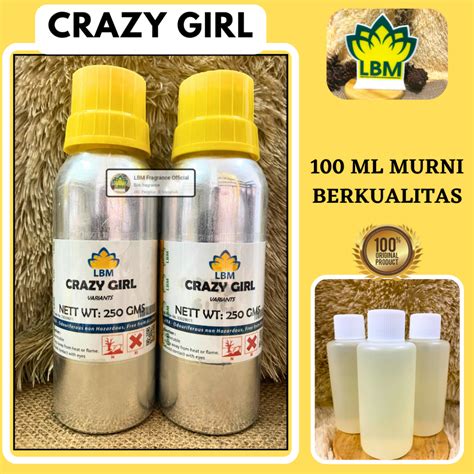 Jual Bibit Parfum CRAZY GIRL Repack 100 ML MURNI LBM Fragrance | Shopee ...