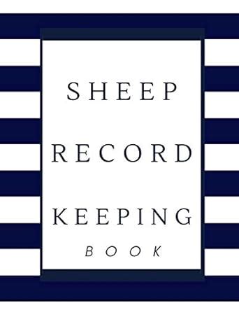 Buy Sheep Record Keeping Book: Sheep Flock Record Book Keeping - Sheep ...