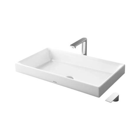 Toto - Table Top Rectangle White Wash Basin - LW1717B#XW by Decure.in