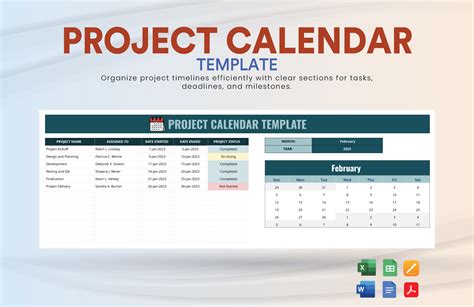 Image result for Project Calendar Template Excel