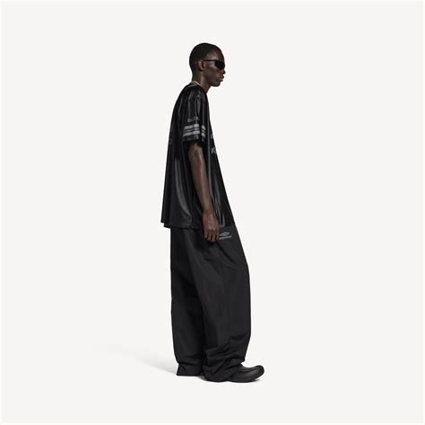Men's 3b Football V-neck T-shirt Oversized in Black/anthracite ...