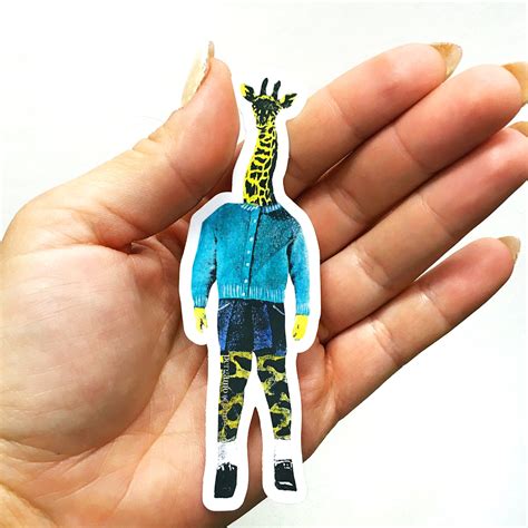 Alien Giraffe Sticker 的图像结果