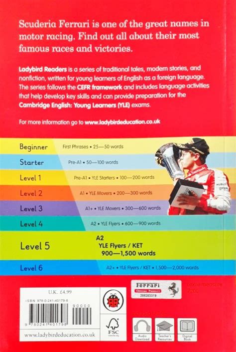 Ladybird Readers Level 5 Scuderia Ferrari Famous Races – Books and You