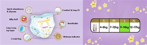 Buy Pigeon Baby Diaper Pant Type L,Silky Soft,Breathable,High ...