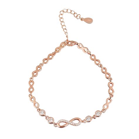 Buy ZAVYA 925 Sterling Silver Designer Infinity Cubic Zirconia CZ ...