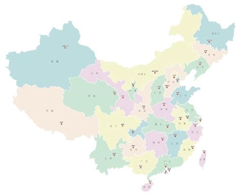 中国省区矢量地图 - NicePSD 优质设计素材下载站