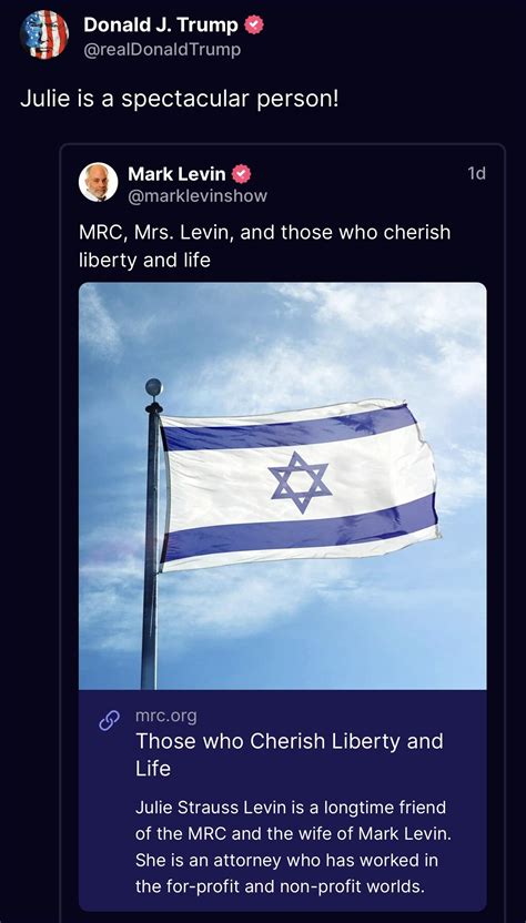 10/26/23 - Compliments to Julie Strauss, who is the wife of Marl Levin ...