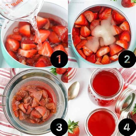 Strawberry Simple Syrup ~ The Moody Blonde