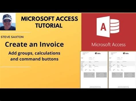Image result for MS Access Create a Invoice