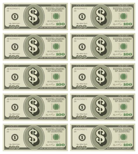Template For Fake Money