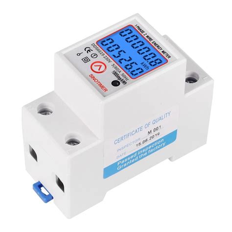 de rail Din monophasé Compteur de consommation de | Ubuy India