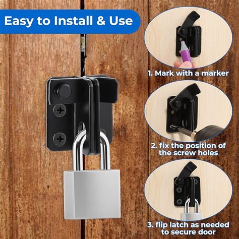 Sliding Bolt Locks Outdoor Heavy Duty Sliding Bolt With Padlock Hole ...