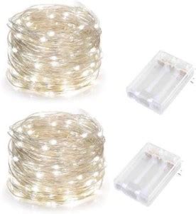 MANSAA 5 Meter 50 LEDs Battery Operated String Lights for Home ...