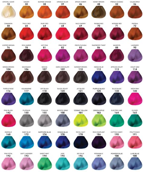 Adore Hair Dye Chart - Best Hairstyles Ideas for Women and Men in 2023