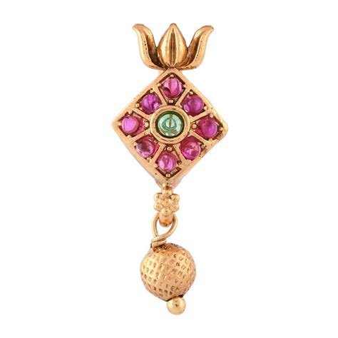 Gold Essentials Graceful Petals Nose Pin – VOYLLA
