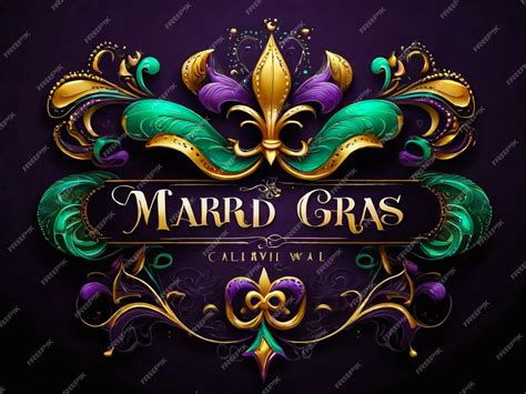 Vector lettering for Mardi Gras carnival filigree calligraphic font ...