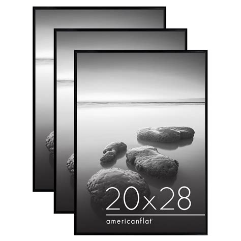 Americanflat 3 Pack Lightweight 20x28 Poster Frames - Black - Walmart.com