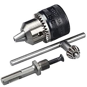 ISC Heavy Duty 13mm Drill Chuck with SDS Adaptor Key Set, Compatible ...