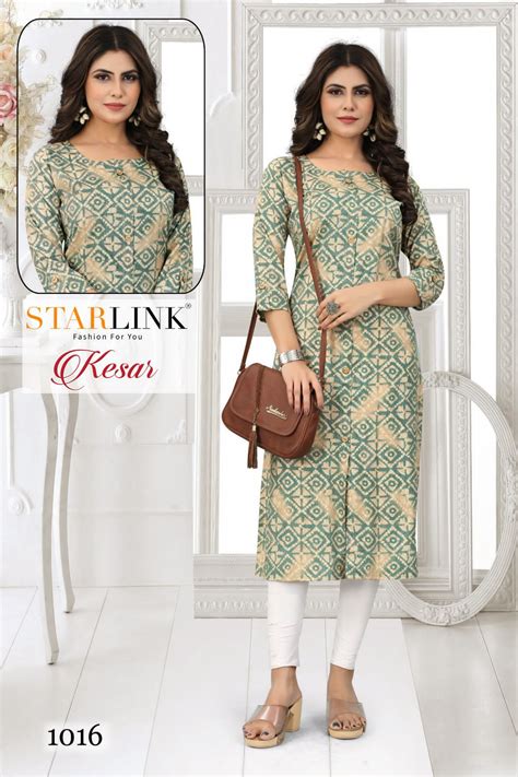 Starlink Kesar Wholesale Capsule Print With A Line With Buttons Long ...