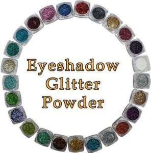 hipbrat Multicolor Eyeshadow Glitter Powder (Eyes + Face + Body) 25 pcs ...