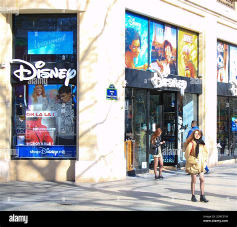 Paris, France. 15 March 2020.Disney store.Toy store of the famous subsidiary "Walt disney ...