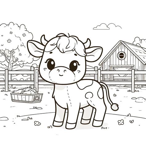 Printable Coloring Pages Cow